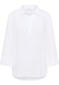 Bluse Leinen 3/4-Arm 36/Dreiviertelarm LOOSE FIT - Weiß