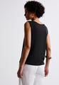 Jersey-Top mit Häkeldetails Schwarz 40