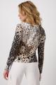 Shirt mit Leomuster 36 - Creamy Beige Gemustert