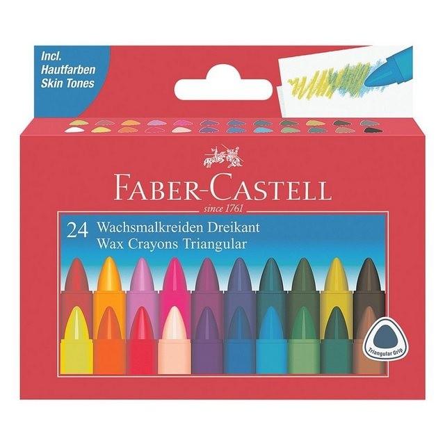 Faber-Castell 24er-Kartonetui Wachsmalstifte