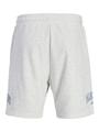 JPSTKANE JJDETROIT SWEAT SHORTS NA JNR 140 Locker geschnitten - White Melange