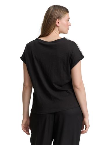 Plus Size - T-Shirt mit Muster 54 Regular Fit - Deep Black