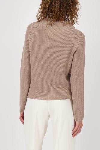 Strickpullover mit Stehkragen 42 - Truffle