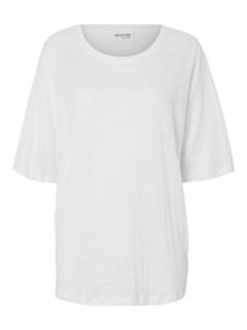 SLFVILJA LINEN SS TEE S Normal geschnitten - Bright White