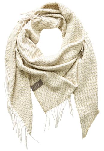 Gemustertes Dreieckstuch A - Mellow Yellow