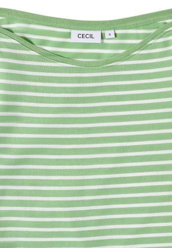 Gestreiftes Shirt M - Fennel Green