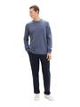 Strickpullover aus Baumwolle XXL Regular Fit - Vintage Indigo Blue Melange