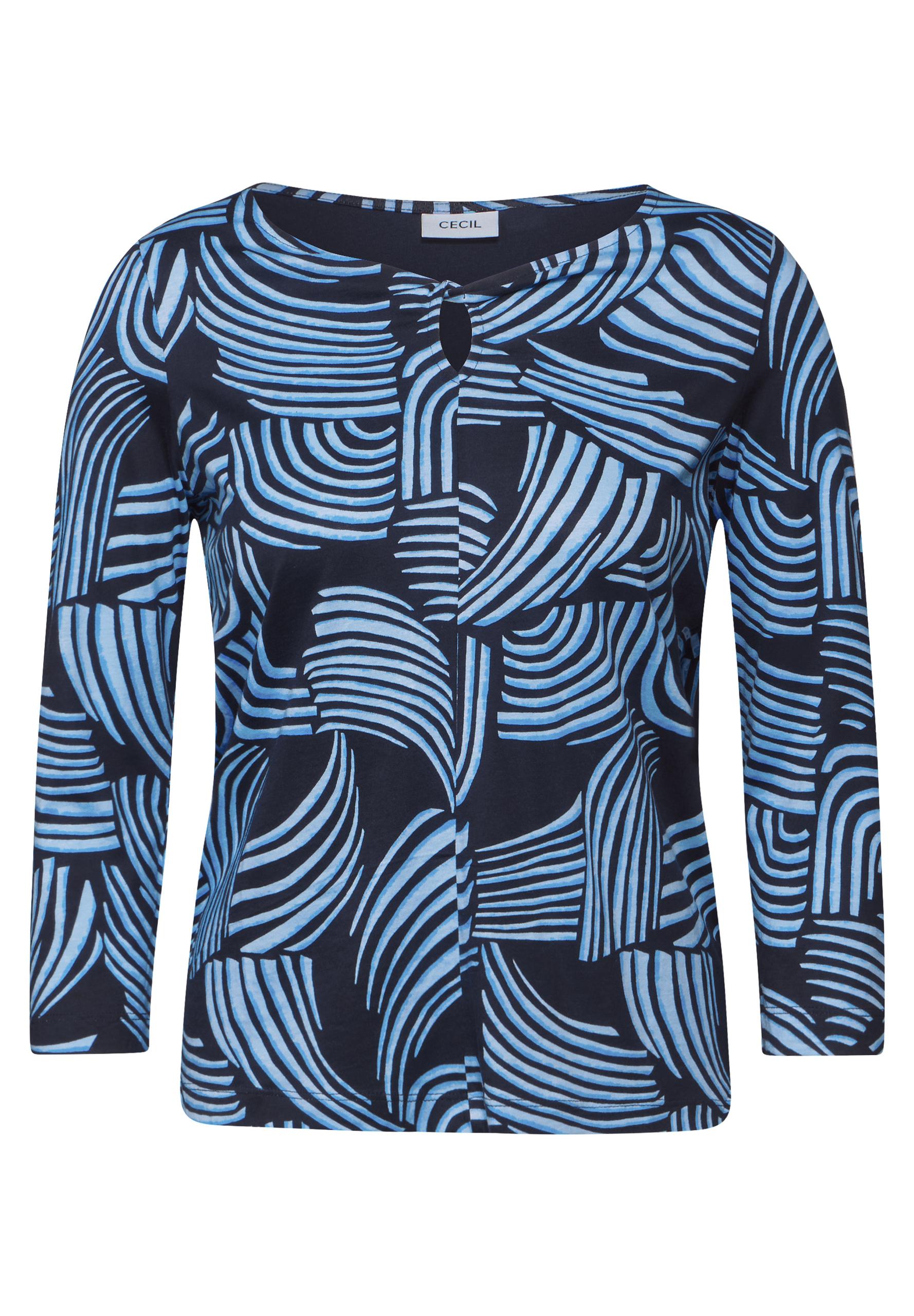 Shirt mit Knotendetail S - Universal Blue