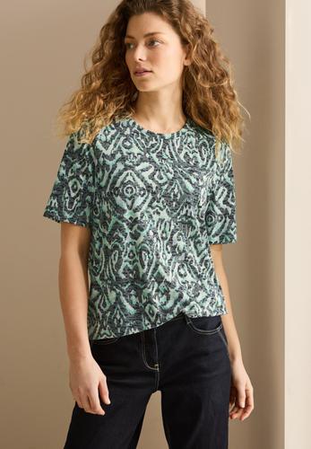 Shirt mit Ornamentmuster L - Slate Khaki