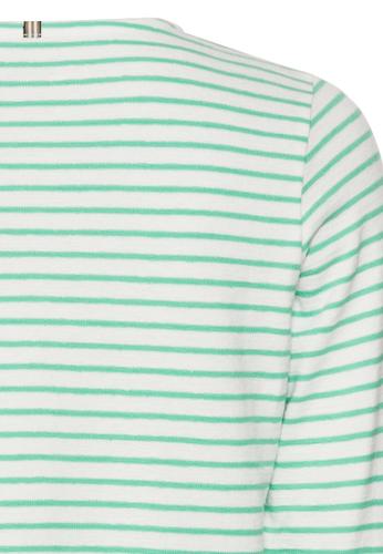 Langarmshirt mit Rundhalsausschnitt S Regular Fit - Peppermint Stripes