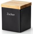 Continenta Zuckerdose, Keramik, Holz, (1-tlg), Zuckerdose