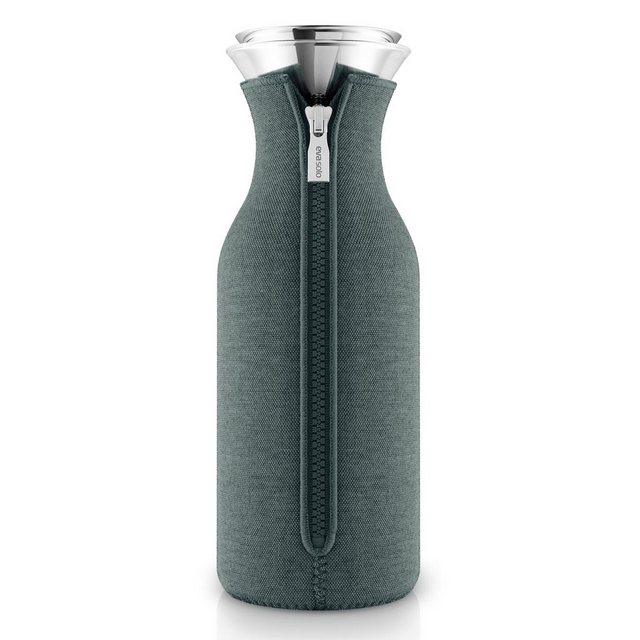 Eva Solo Karaffe »mit Manschette Glas/Edelstahl/Stoff Petrol 1 L«, 1 l