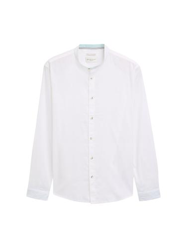 Regular Fit Hemd mit Leinenanteil XXL Regular Fit - White
