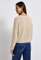 Glitzernde Strick-Look Jacke Beige 40