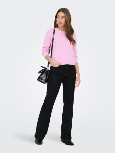 ONLLOYAL LS ONECK KNT NOOS XL Knit Fit - Super Pink