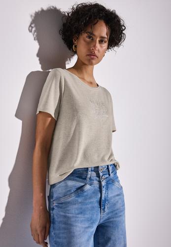 T-Shirt mit Wording 36 - Moonstone Sand