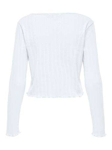 ONLCARLOTTA L/S STRING CARDIGAN JRS M Normal geschnitten - White