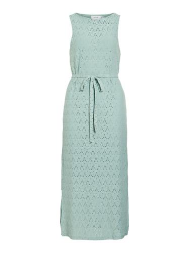 VIAMALINA S/L MIDI DRESS/VOL/PB S Normal geschnitten - Blue Surf