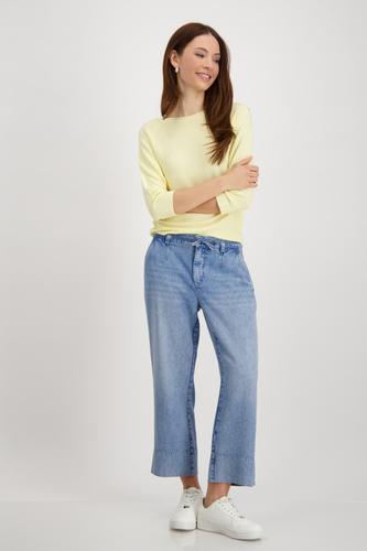 Linksstrick-Pullover 36 - Mango Sorbet