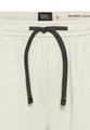 Bermuda Shorts mit elastischem Bund L Relaxed Fit - Beige