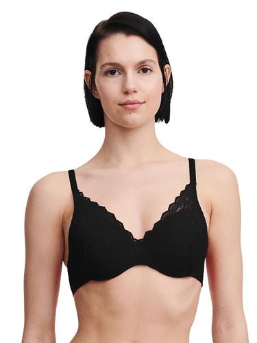 Floral Touch Bedeckender Memory BH - Schwarz / 85E