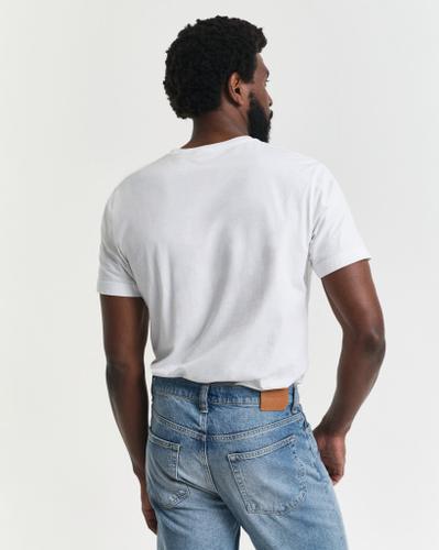 Regular Fit Shield T-Shirt Weiß L