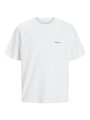 JORPAROS EASTER SKETCH TEE SS CREW N LN L Locker geschnitten - Bright White