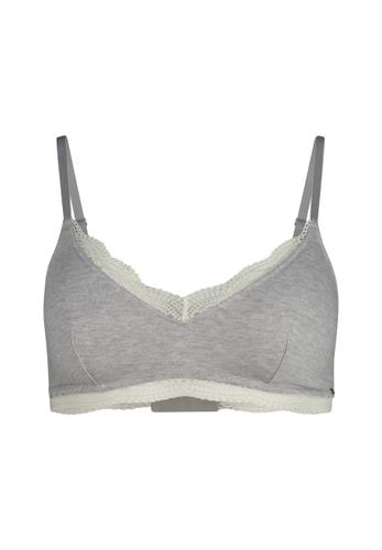SKINY Damen Soft BH herausn. Pads Classicotton 38 C-D - Grey Melange