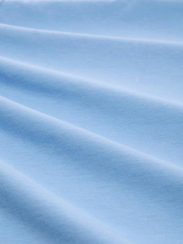 Basic T-Shirt mit Print M Regular Fit - Light Blue