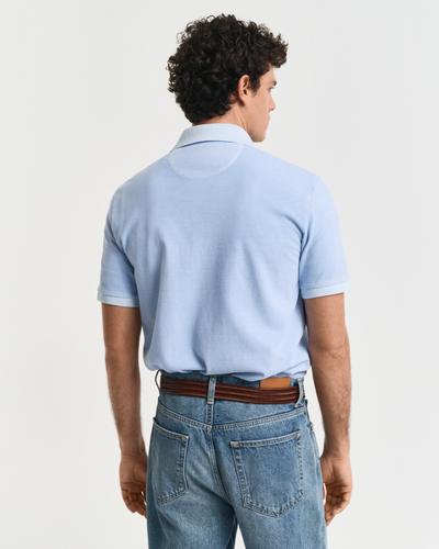 Sunfaded Piqué Poloshirt L - Fresh Blue