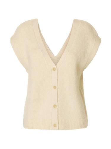 SLFGABELLA KNIT VEST XS Locker geschnitten - Birch