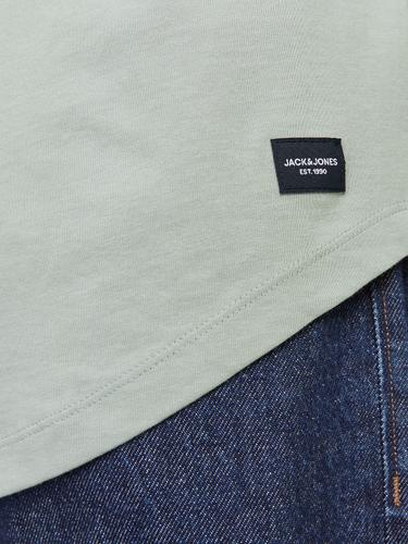 JJENOA TEE SS CREW NECK NOOS L Lang geschnitten - Iceberg Green