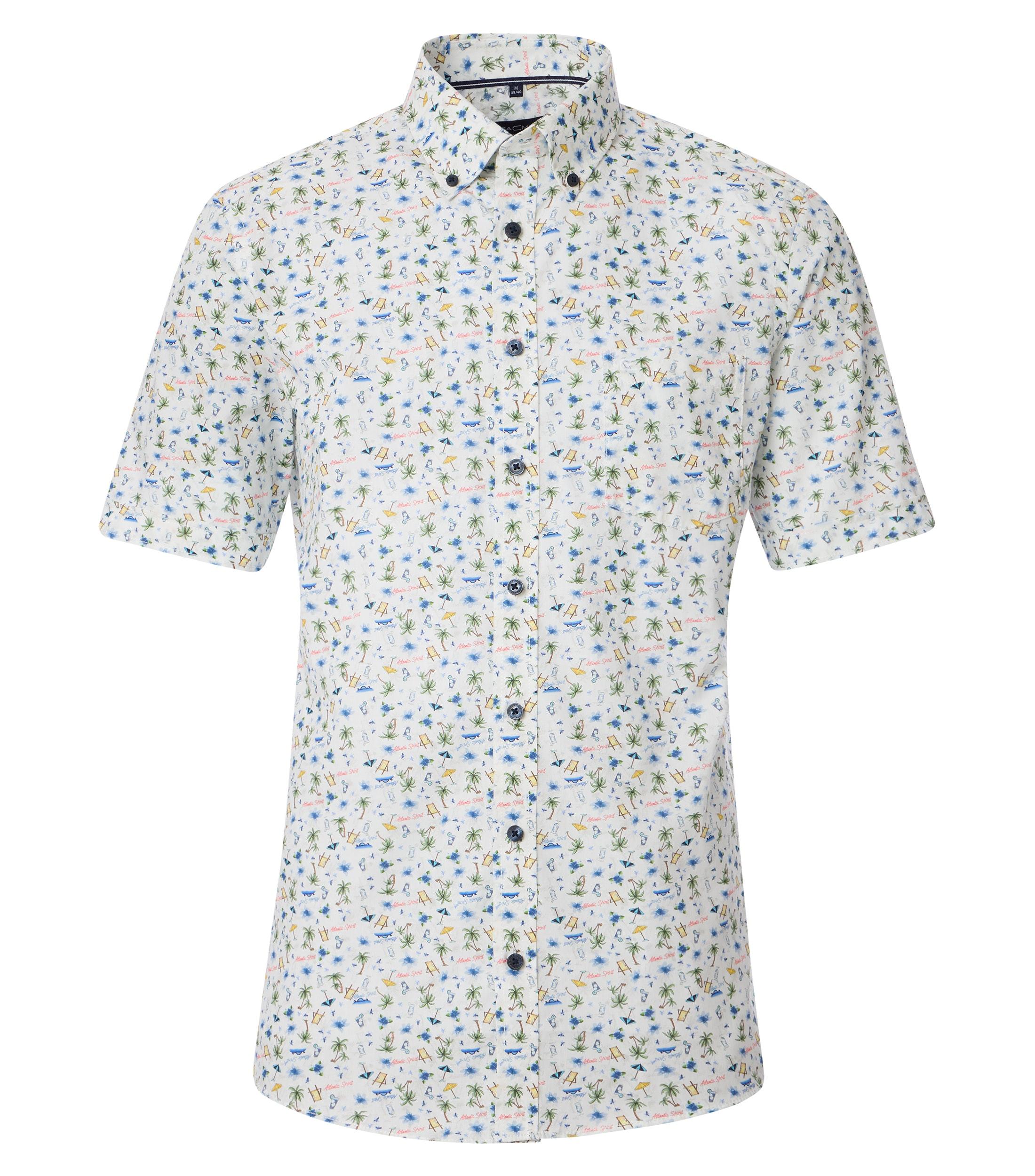 Freizeithemd Kurzarm XXL Comfort Fit - Blau