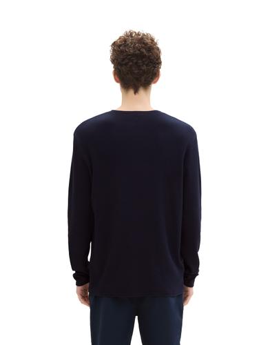 Strickpullover aus Baumwolle XL Regular Fit - Sky Captain Blue