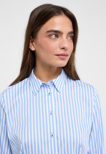 Bluse Satingewebe Langarm 48/Langarm REGULAR FIT - Hellblau