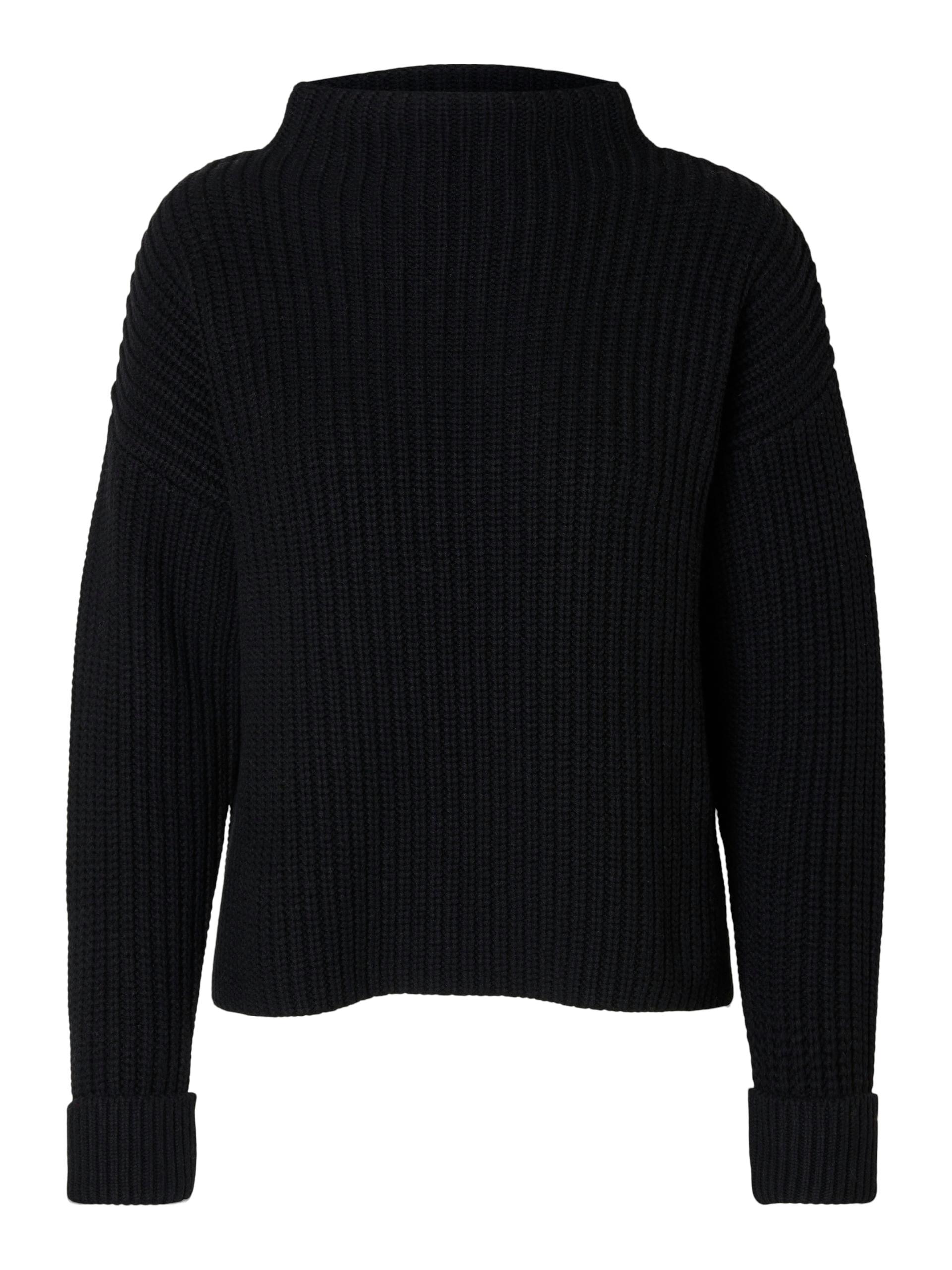 SLFSELMA SUS LS KNIT PULLOVER NOOS XS Locker geschnitten - Black