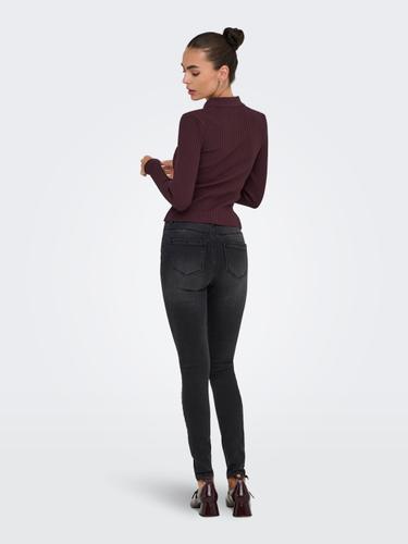 ONLELISA L/S RIB POLO RP KNT XS Normal geschnitten - Winetasting