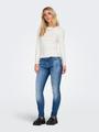 ONLRILEY O-NECK L/S TOP JRS NOOS Weiß S
