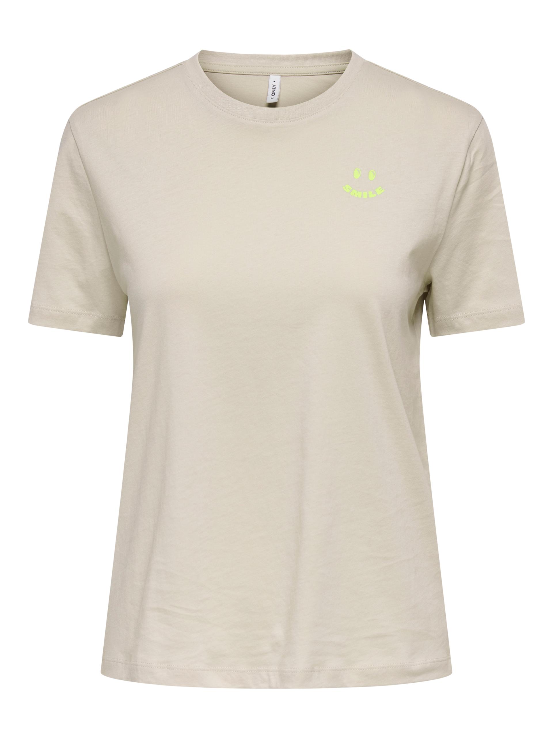 ONLJILL S/S REG TEE CS JRS S Normal geschnitten - Pumice Stone
