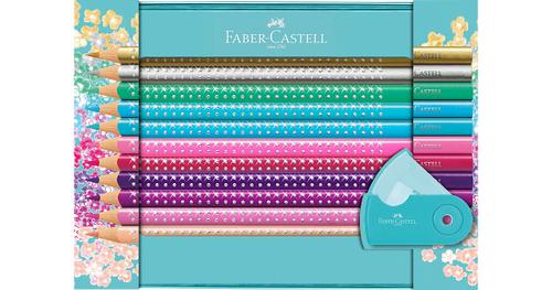 Geschenkset Buntstifte Sparkle, 21-tlg. inkl. Anspitzer