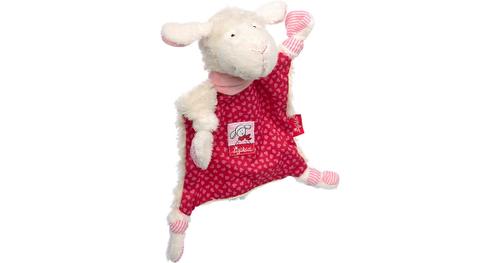 Schnuffeltuch, Schnuggi pink/weiß