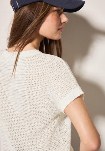 Struktur-T-Shirt M - Vanilla White