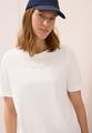 T-Shirt mit Wording Artwork M - Vanilla White