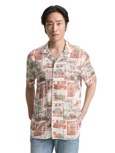 Regular Fit Kurzarmhemd im Hawaii-Look XXL Regular Fit - Multi Color Photo Design