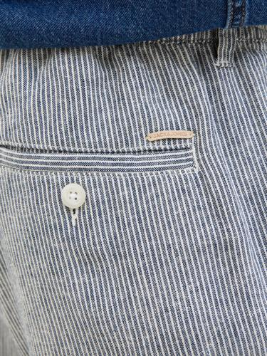 JPSTACE MYKONOS LINEN BLEND SHORTS REG L Verjüngt - Blue Indigo