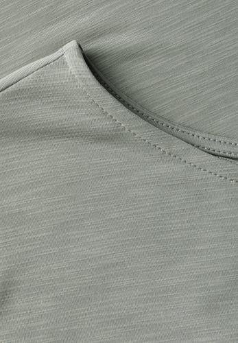 Silk-Look Shirt mit Wording 36 - Dusty Milky Green
