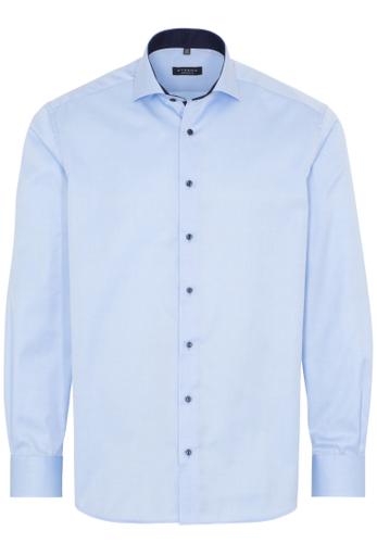 Cover Shirt Twill Langarm 41/Langarm - 65cm COMFORT FIT - Hellblau