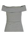 VISALJA OFF SHOULDER TOP M Normal geschnitten - Cloud Dancer