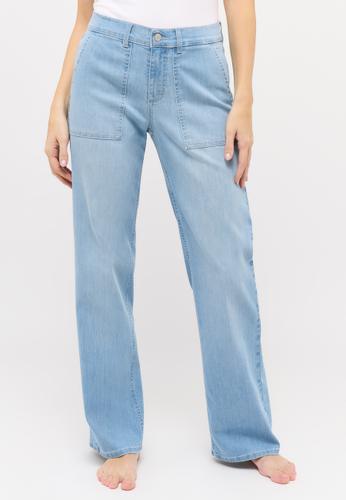 3502568-355 LIZ URBAN 38/30 WIDE LEG - Bleached Blue Used