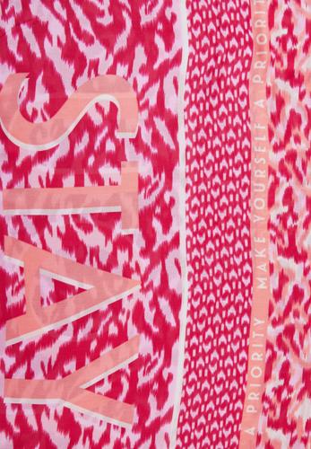 Print Modalschal A - Pink Sorbet